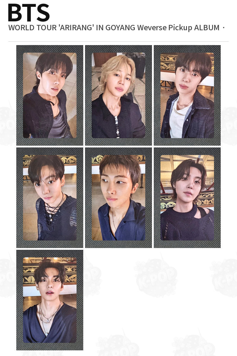 BTS Official WORLD TOUR 'ARIRANG' IN GOYANG Weverse Pickup ALBUM Photocard Kpop