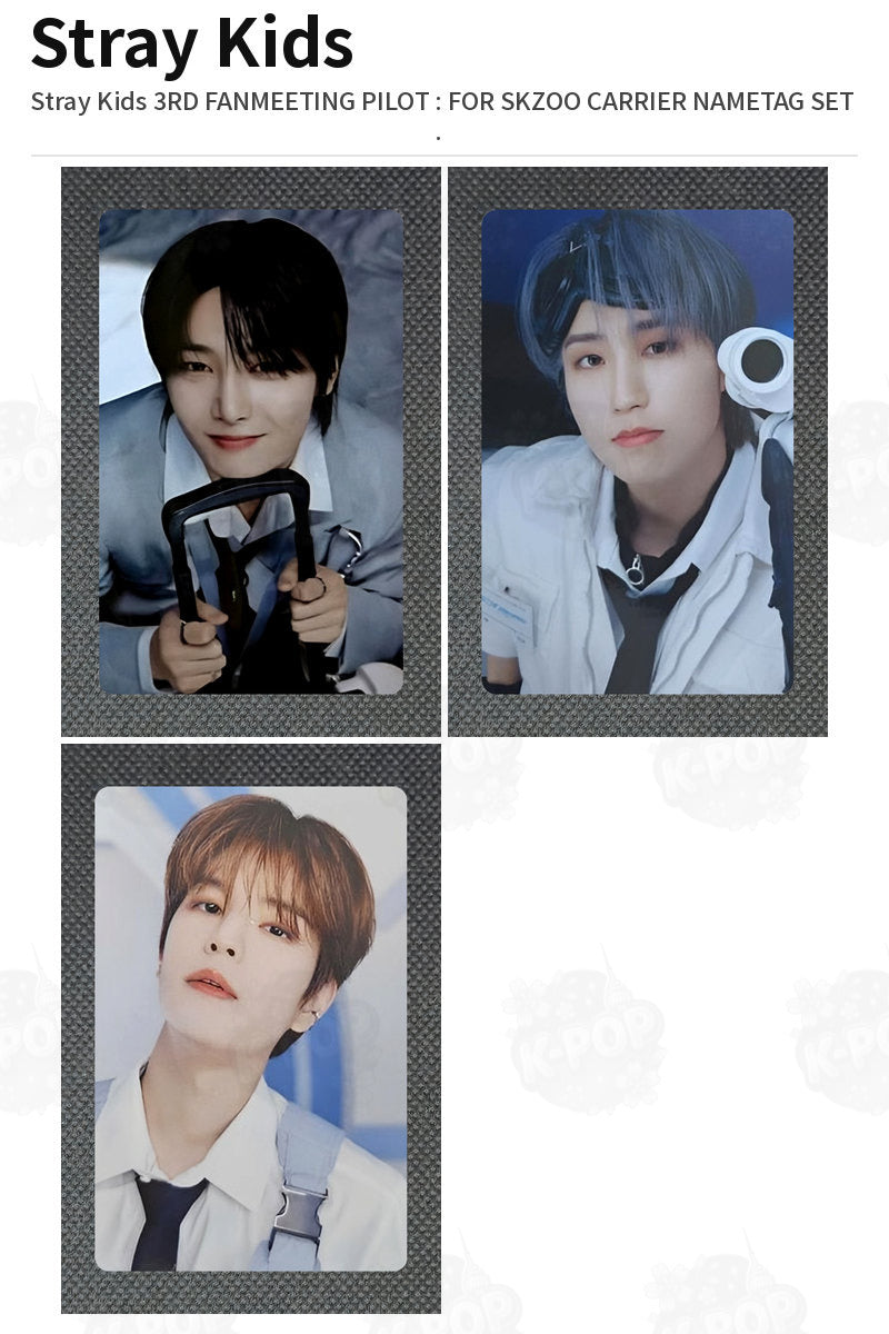 Stray Kids Stray Kids 3RD FANMEETING PILOT : FOR SKZOO CARRIER NAMETAG SET I.N