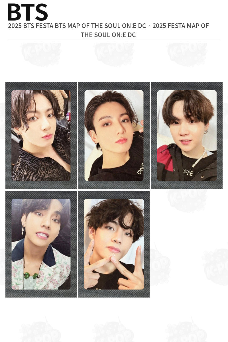 BTS Official 2025 BTS FESTA BTS MAP OF THE SOUL ON:E DC 2025 Photocard Kpop