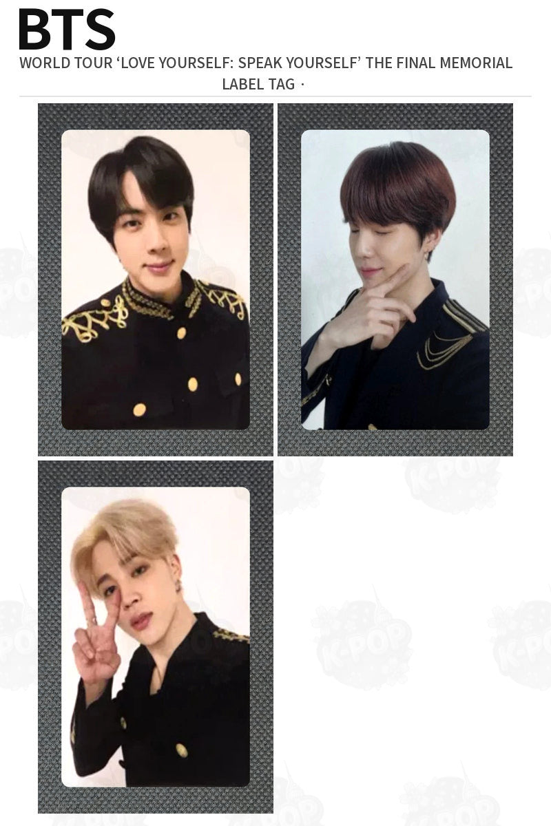 BTS WORLD TOUR ‘LOVE YOURSELF: SPEAK YOURSELF’ THE FINAL MEMORIAL LABEL TAG Jimin