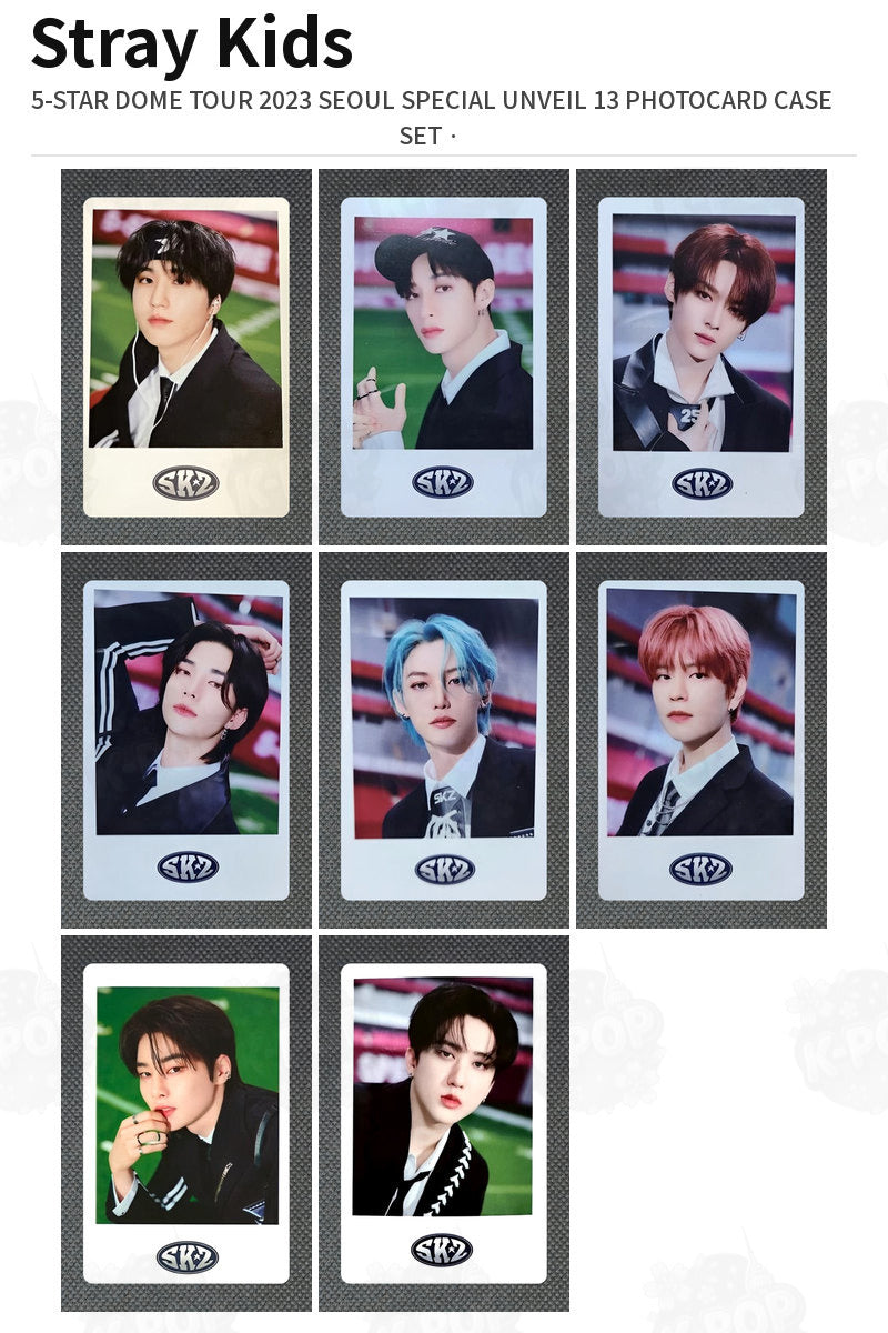 Stray Kids 5-STAR DOME TOUR 2023 SEOUL SPECIAL UNVEIL 13 PHOTOCARD CASE SET SEUNGMIN