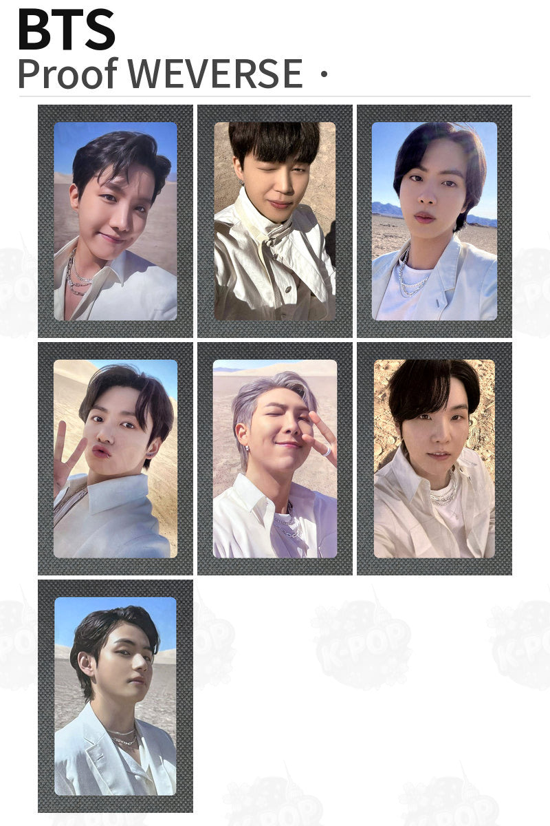 BTS Official Proof WEVERSE Photocard Kpop