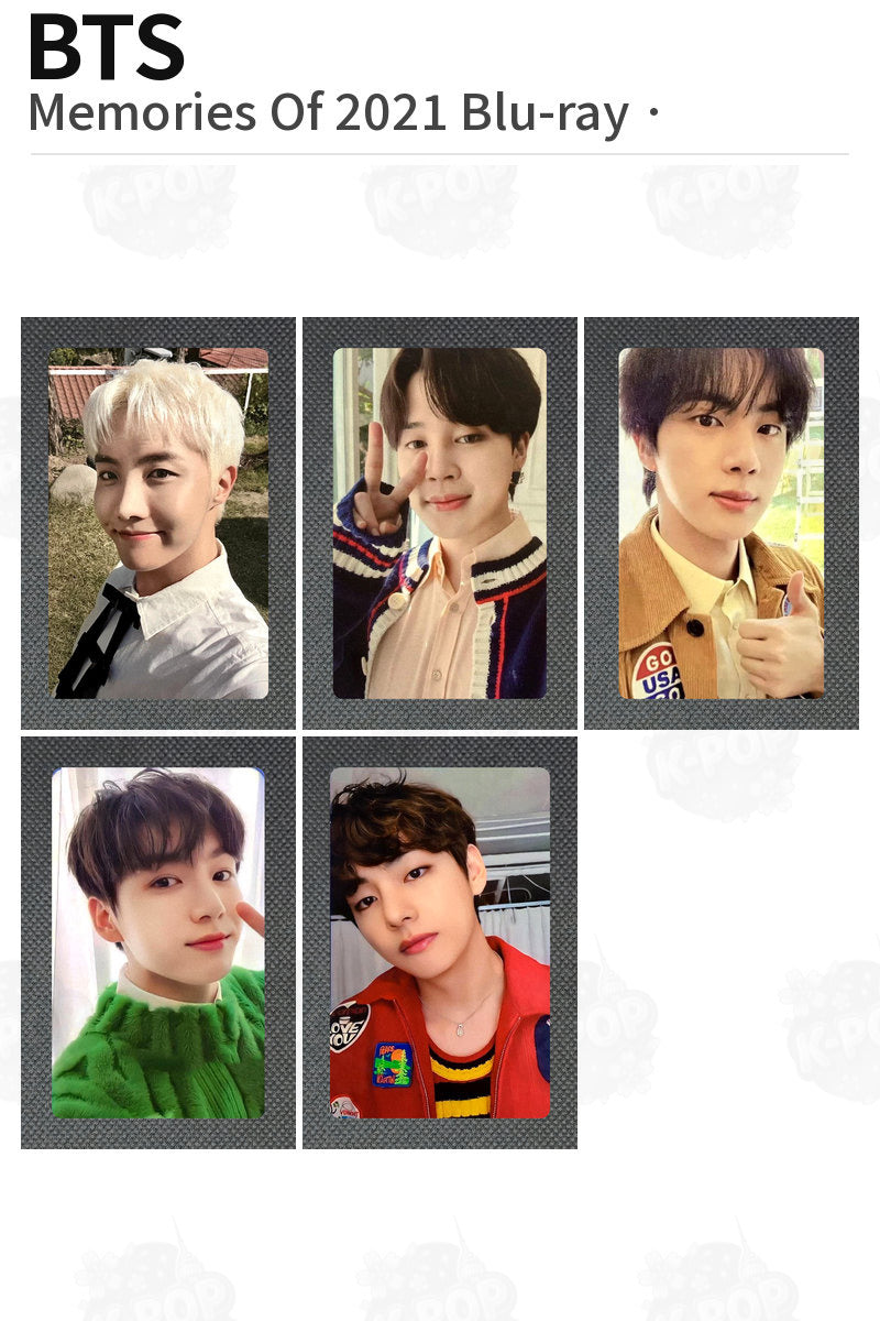 BTS Official Memories Of 2021 Blu-ray Photocard Kpop