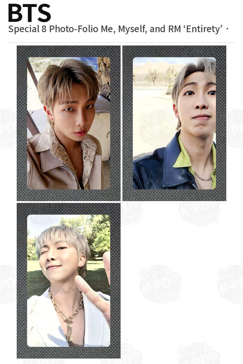 BTS Official Special 8 Photo-Folio Me, Myself, and RM ‘Entirety’ Photocard Kpop