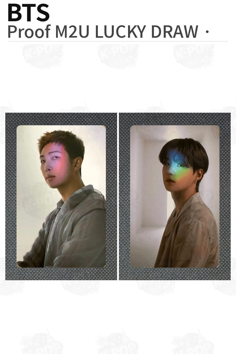BTS Official Proof M2U LUCKY DRAW Photocard Kpop