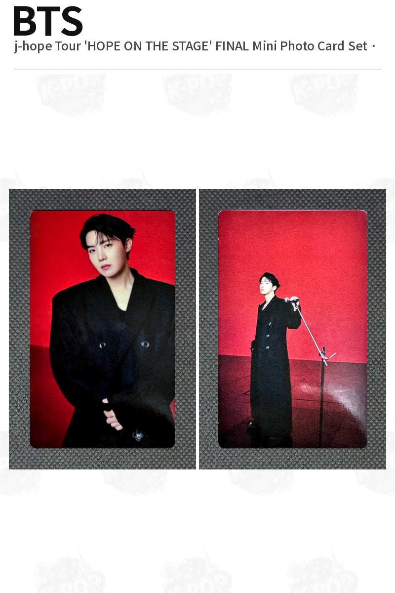 BTS j-hope Tour 'HOPE ON THE STAGE' FINAL Mini Photo Card Set J-Hope