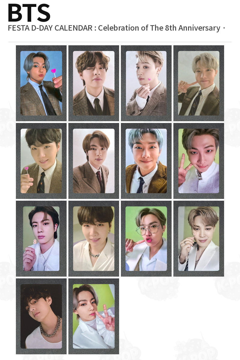 BTS FESTA D-DAY CALENDAR : Celebration of The 8th Anniversary JUNGKOOK