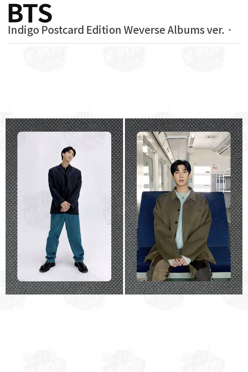 BTS Official Indigo Postcard Edition Weverse Albums ver. Photocard Kpop