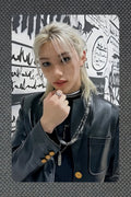 Stray Kids World Tour dominATE SEOUL POP-UP CAFE SKZOO PIN BUTTON & COVER KEYRING SET FELIX