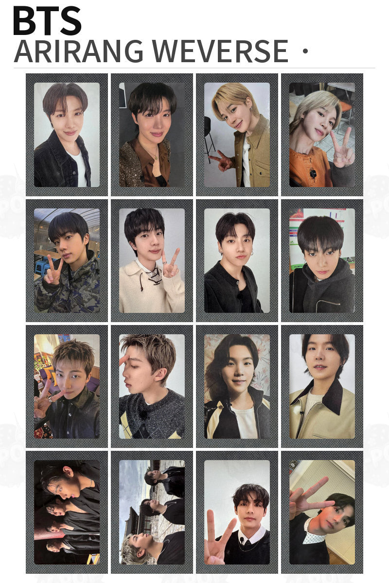 BTS Official ARIRANG WEVERSE Photocard Kpop