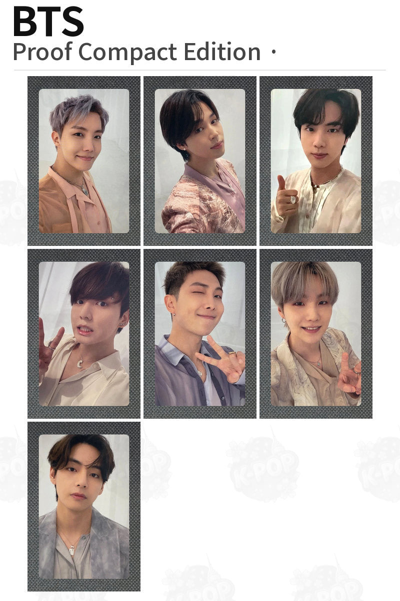 BTS Official Proof Compact Edition Photocard Kpop