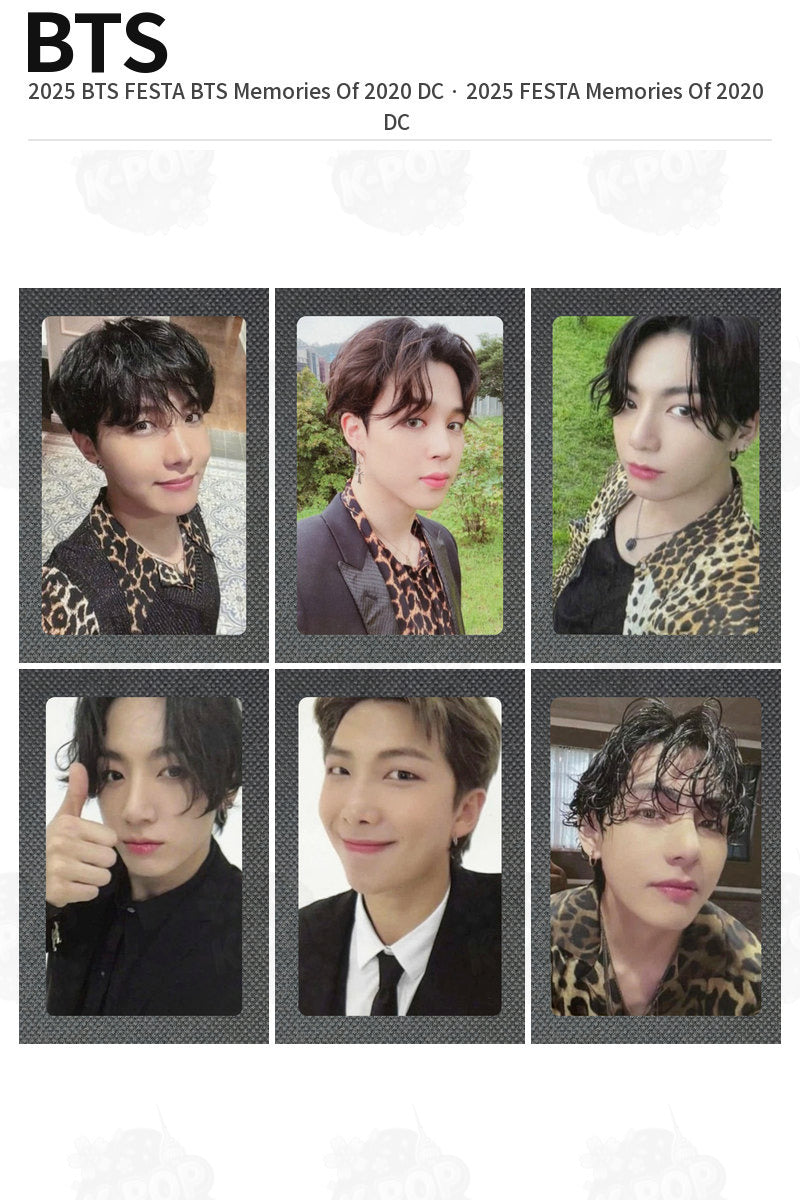 BTS Official 2025 BTS FESTA BTS Memories Of 2020 DC 2025 FESTA Photocard Kpop