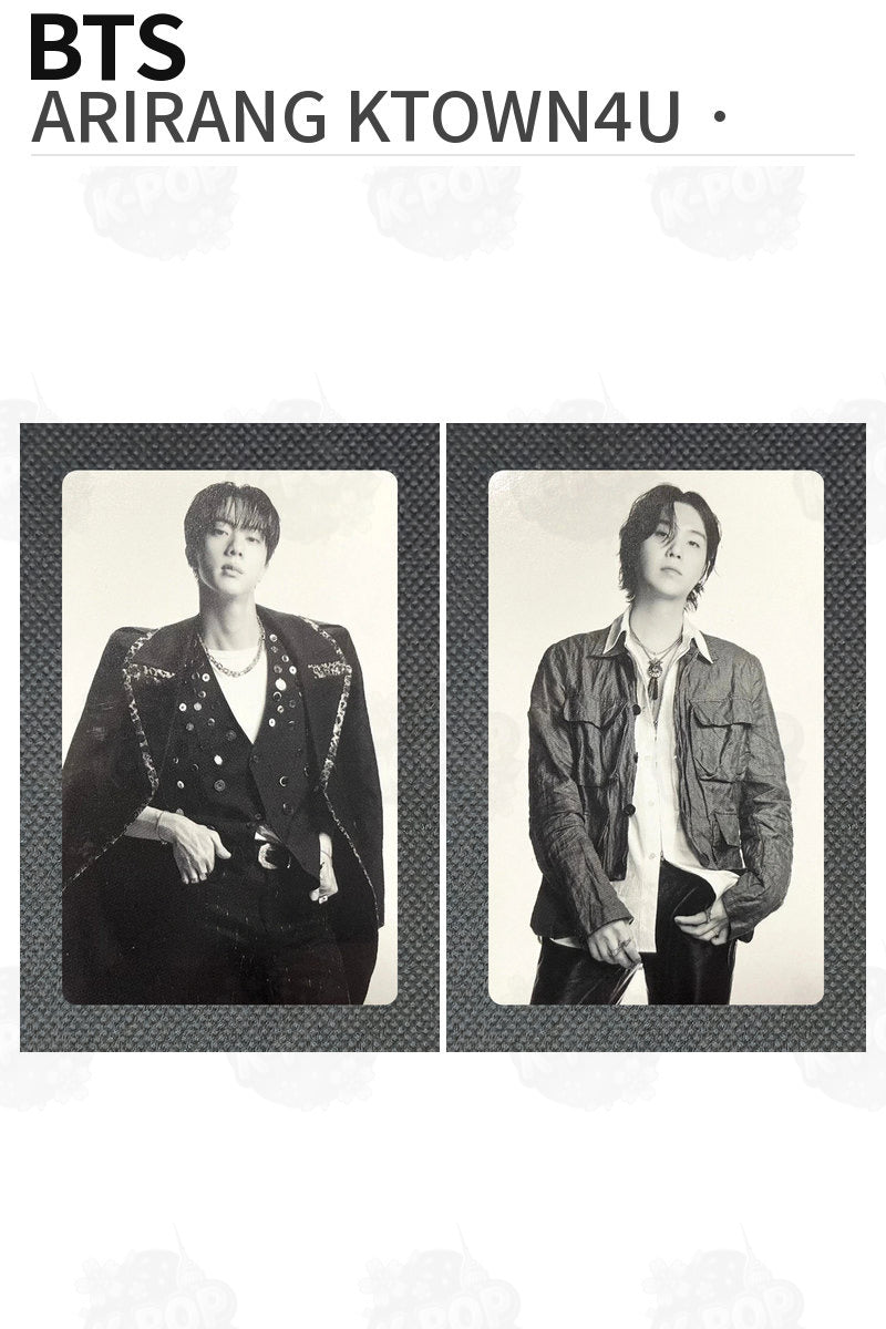 BTS Official ARIRANG KTOWN4U Photocard Kpop