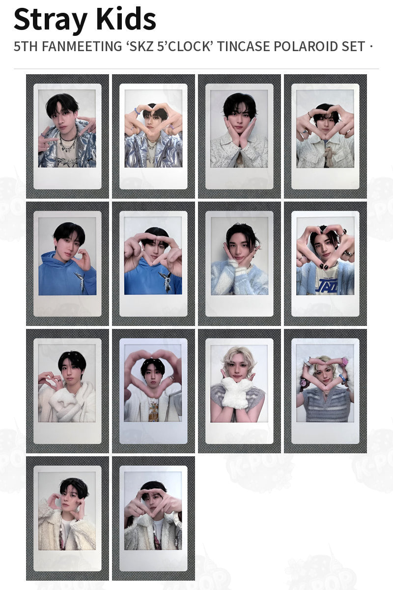 Stray Kids 5TH FANMEETING ‘SKZ 5’CLOCK’ TINCASE POLAROID SET CHANGBIN
