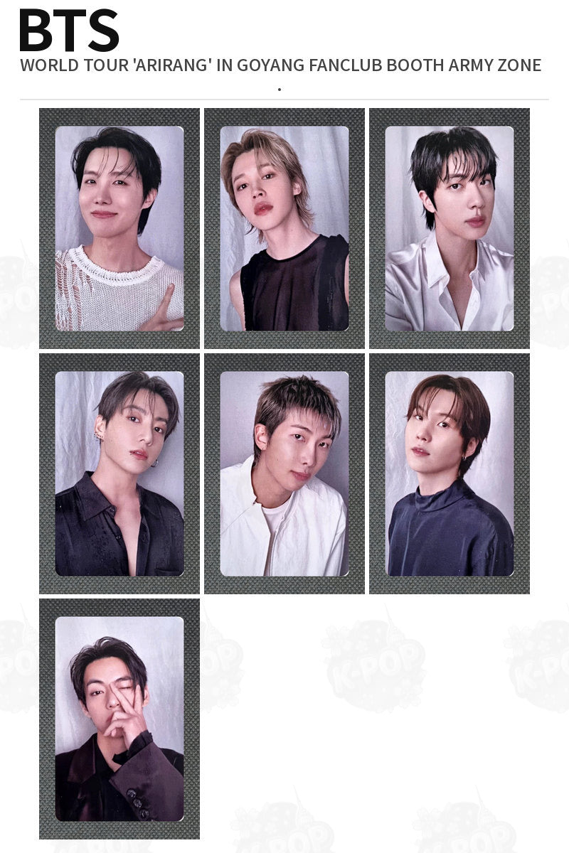BTS Official WORLD TOUR 'ARIRANG' IN GOYANG FANCLUB BOOTH ARMY ZONE Photocard