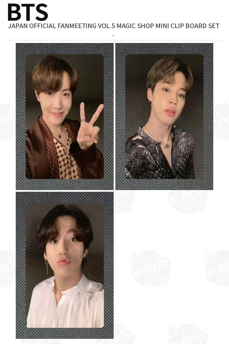 BTS JAPAN OFFICIAL FANMEETING VOL.5 MAGIC SHOP MINI CLIP BOARD SET JUNGKOOK