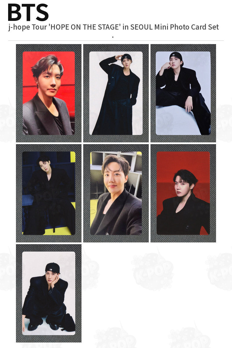 BTS j-hope Tour 'HOPE ON THE STAGE' in SEOUL Mini Photo Card Set J-Hope