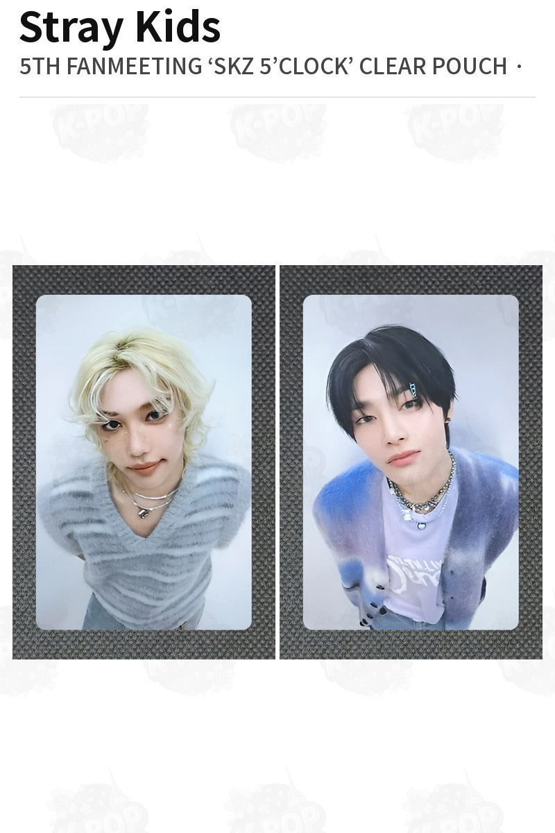 Stray Kids 5TH FANMEETING ‘SKZ 5’CLOCK’ CLEAR POUCH FELIX