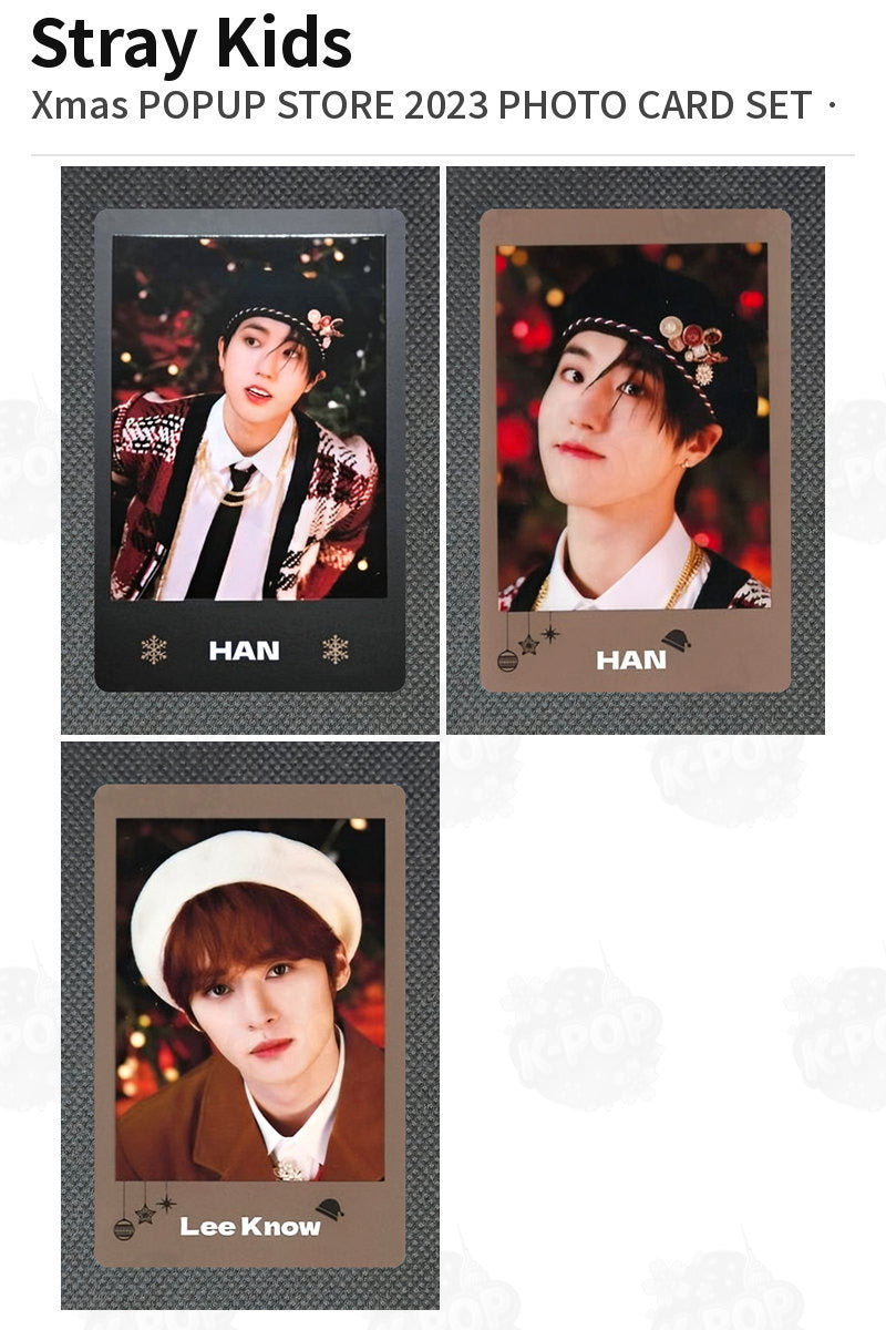 Stray Kids Xmas POPUP STORE 2023 PHOTO CARD SET HAN