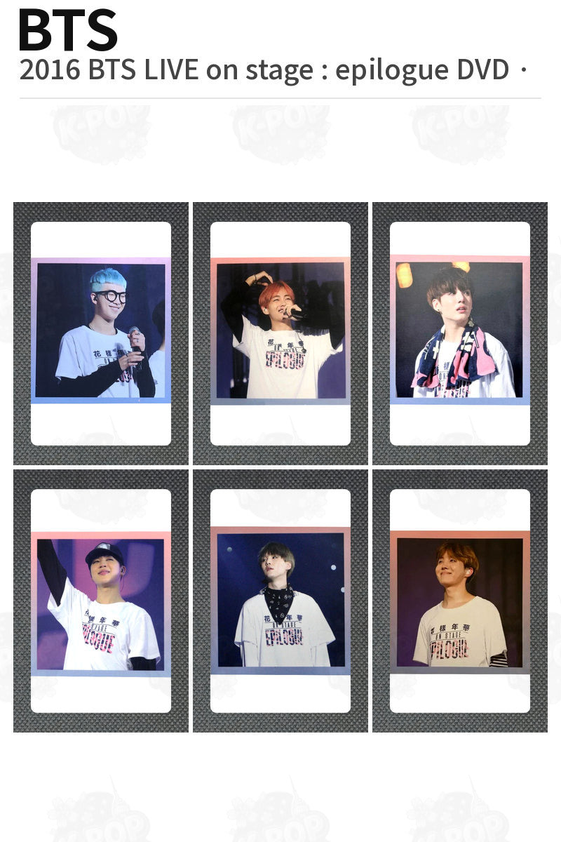 BTS 2016 BTS LIVE on stage : epilogue DVD SUGA
