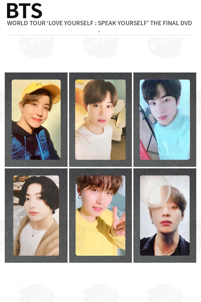 BTS Official WORLD TOUR ‘LOVE YOURSELF : SPEAK YOURSELF’ THE FINAL DVD Photocard