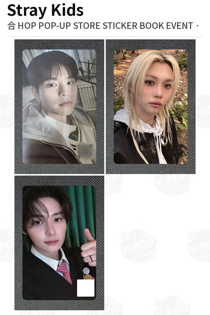 Stray Kids 合 HOP POP-UP STORE STICKER BOOK EVENT LEE KNOW