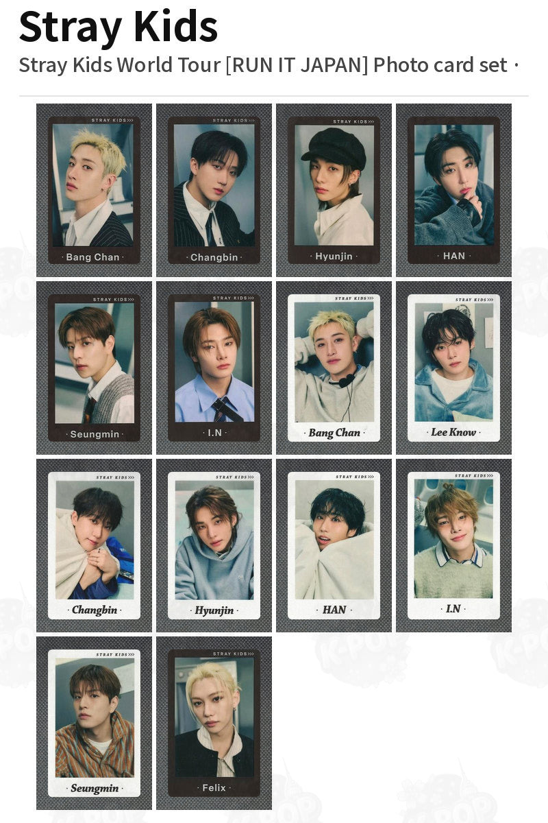 Stray Kids Stray Kids World Tour [RUN IT JAPAN] Photo card set Changbin