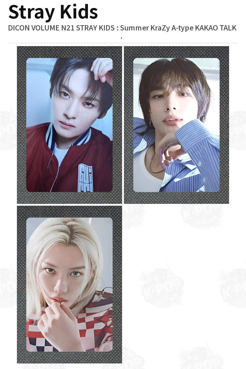 Stray Kids DICON VOLUME N21 STRAY KIDS : Summer KraZy A-type KAKAO TALK FELIX