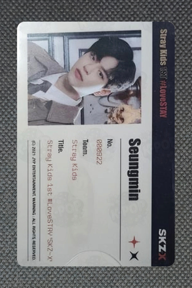 Stray Kids Stray Kids 1ST #LoveSTAY SKZ-X POSTCARD & ID CARD FILE SET SEUNGMIN