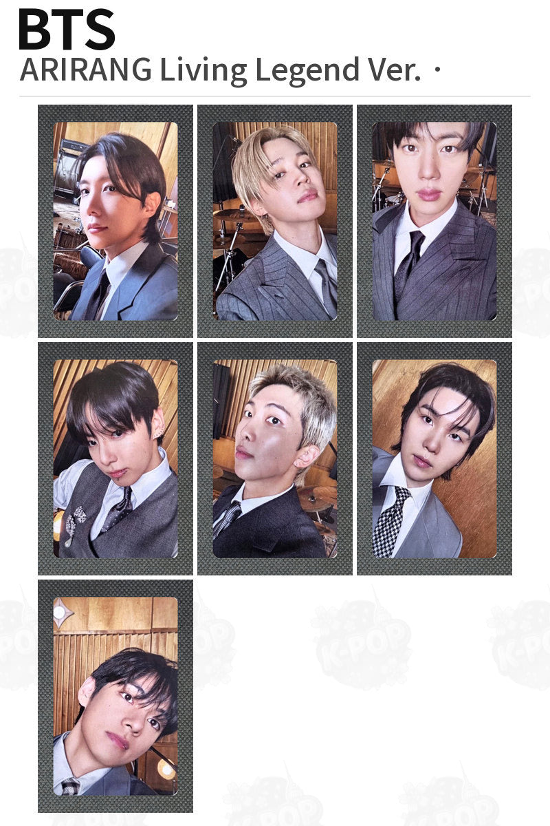 BTS Official ARIRANG Living Legend Ver. Photocard Kpop