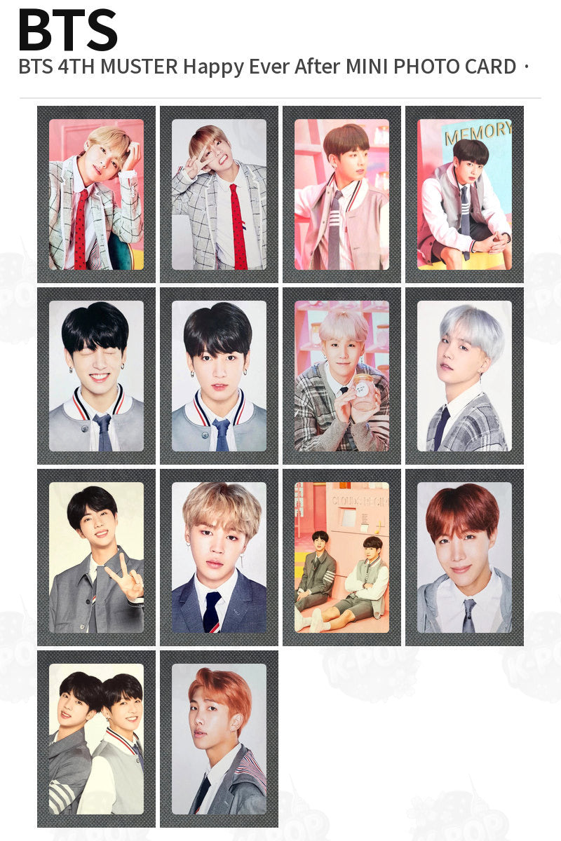 BTS BTS 4TH MUSTER Happy Ever After MINI PHOTO CARD JUNGKOOK