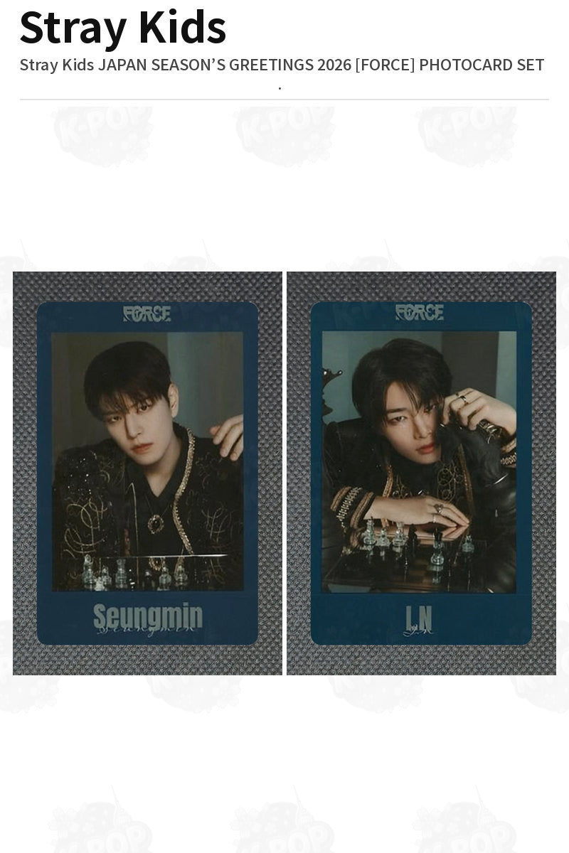 Stray Kids Stray Kids JAPAN SEASON’S GREETINGS 2026 [FORCE] PHOTOCARD SET Seungmin