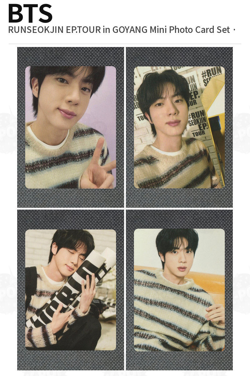 BTS RUNSEOKJIN EP.TOUR in GOYANG Mini Photo Card Set Jin
