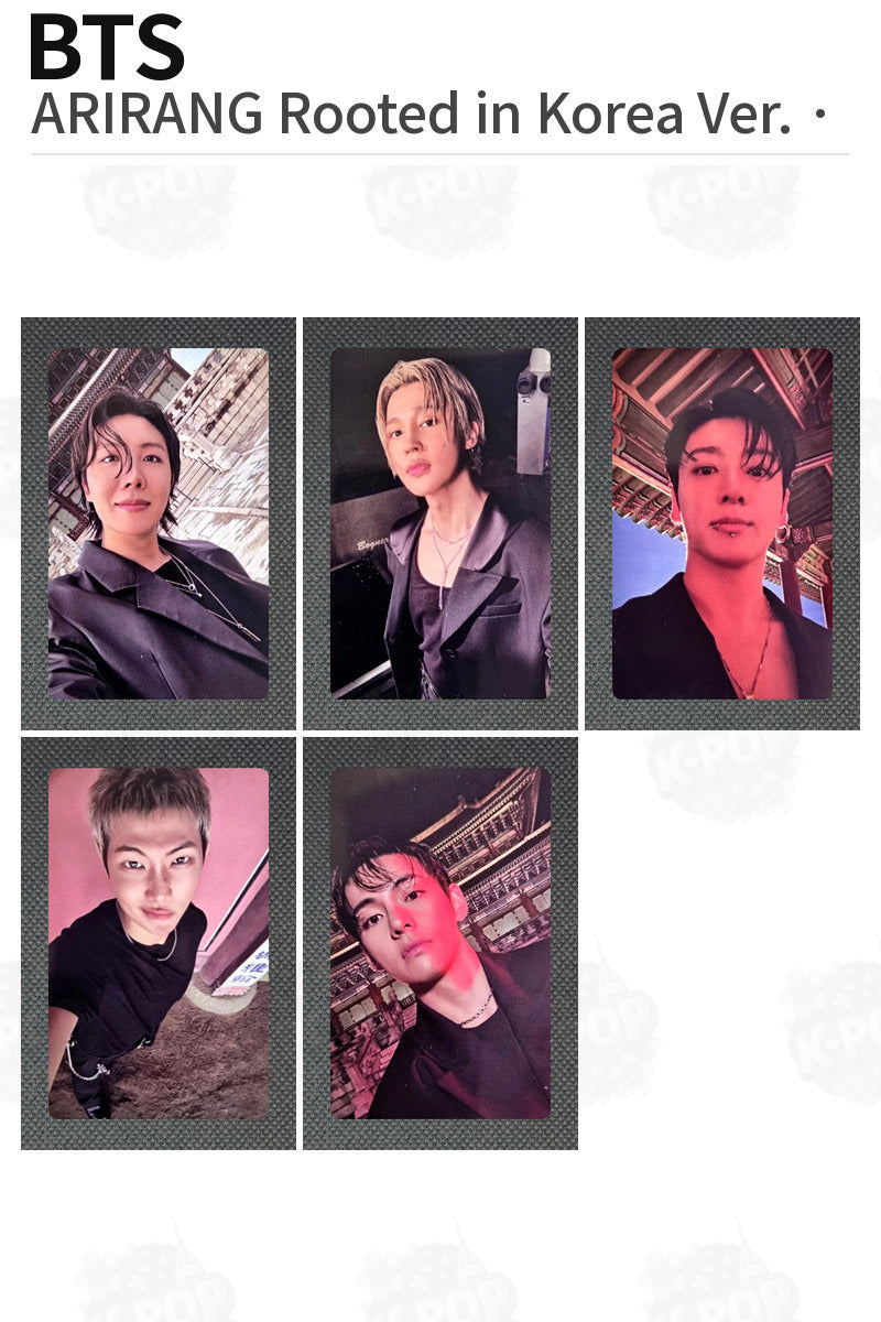 BTS Official ARIRANG Rooted in Korea Ver. Photocard Kpop